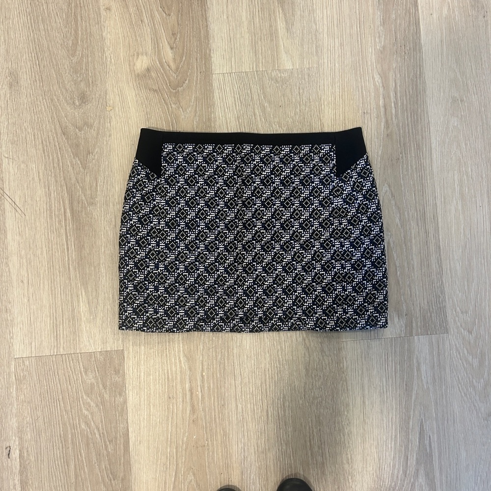 Maje Patterned Mini Skirt